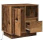 Preview: Nachttische mit LED-Lichtern 2 Stk. Altes Holz 50x34,5x50 cm