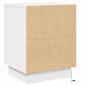 Preview: Nachttische Weiß MDF 39 x 34,5 x 50 cm Modern Nachttisch