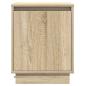 Preview: Nachttische Sonoma-Eiche Holzwerkstoff 39 x 34,5 x 50 cm