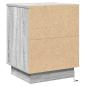 Preview: Nachttische Grau Sonoma Holzwerkstoff 39 x 34,5 x 50 cm Modern