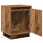 Preview: Nachttisch mit LED-Lichtern Altes Holz 39x34,5x50 cm