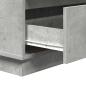 Preview: Nachttisch mit LED Beton Grau 71x34,5x75 cm Holzwerkstoff
