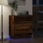 Preview: Nachttisch mit LED Altholz 71x34,5x75 cm Ingenieurholz