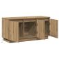 Preview: TV-Schrank Massivholz Eiche 100x38x49 cm Holzwerkstoff