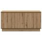 Preview: TV-Schrank Massivholz Eiche 100x38x49 cm Holzwerkstoff
