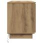 Preview: TV-Schrank Massivholz Eiche 100x38x49 cm Holzwerkstoff