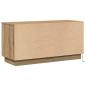 Preview: TV-Schrank Massivholz Eiche 100x38x49 cm Holzwerkstoff