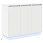 Preview: Sideboard mit LED in Weiß, 90x32x75 cm, aus Holzwerkstoff