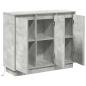 Preview: Sideboard mit LED in Beton Grau, 90x32x75 cm, aus Holzwerkstoff