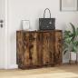 Preview: Sideboard mit LED in Raucheiche 90x32x75 cm aus Holzwerkstoff