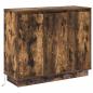 Preview: Sideboard mit LED in Raucheiche 90x32x75 cm aus Holzwerkstoff