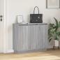 Preview: Sideboard mit LED in Grau Sonoma, 90x32x75 cm, aus Holzwerkstoff