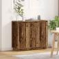 Preview: ARDEBO.de - Sideboard mit LED aus alter Eiche 90x32x75 cm, Ingenieurholz
