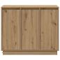 Preview: Sideboard mit LED in Artisan Eiche 90x32x75 cm aus Ingenieurholz