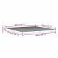 Preview: Bodenbettgestell 200x210 cm Massivholz Kiefer