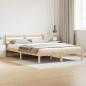 Preview: ARDEBO.de - Bettgestell mit Kopfteil 160x210 cm aus massivem Kiefernholz