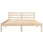 Preview: Bettgestell mit Kopfteil 160x210 cm aus massivem Kiefernholz