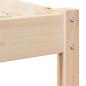 Preview: Bettgestell mit Kopfteil 160x210 cm aus massivem Kiefernholz