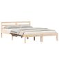 Preview: Bettgestell mit Kopfteil 140x220 cm Massivholz Kiefer