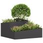 Preview: Blumentopf Schwarz 80x80x50 cm Kaltgezogener Stahl