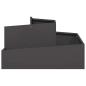 Preview: Blumentopf Schwarz 80x80x50 cm Kaltgezogener Stahl