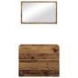 Preview: 2 Teile Badezimmermöbel Set Altes Holz Holzwerkstoff
