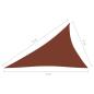 Preview: Sonnensegel Oxford-Gewebe Dreieckig 3x4x5 m Terracotta-Rot