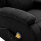 Preview: Massagesessel Elektrisch Schwarz Stoff
