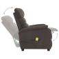 Preview: Massagesessel Elektrisch Taupe Stoff