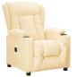 Preview: Relaxsessel Elektrisch Creme Kunstleder
