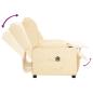 Preview: Relaxsessel Elektrisch Creme Kunstleder