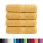 Preview: Premium-Gästetücher SOLUND 4 Stk. Gold 30x50 cm 600 g/m²
