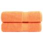 Preview: ARDEBO.de - Premium-Handtücher SOLUND 2 Stk. Orange 50x100 cm 600 g/m²