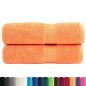 Preview: Premium-Handtücher SOLUND 2 Stk. Orange 50x100 cm 600 g/m²