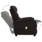 Preview: Massagesessel Dunkelbraun Stoff