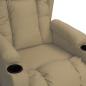 Preview: Massagesessel mit Aufstehhilfe Cappuccino-Braun Kunstleder