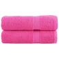 Preview: ARDEBO.de - Premium-Duschtücher SOLUND 2 Stk. Rosa 70x140 cm 600 g/m²