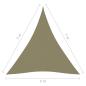 Preview: Sonnensegel Oxford-Gewebe Dreieckig 5x7x7 m Beige