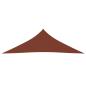 Preview: Sonnensegel Oxford-Gewebe Dreieckig 3x3x4,24 m Terrakotta-Rot