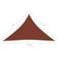 Preview: Sonnensegel Oxford-Gewebe Dreieckig 3x3x4,24 m Terrakotta-Rot