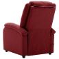 Preview: Massagesessel Elektrisch Weinrot Stoff