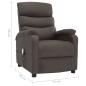 Preview: Massagesessel Taupe Stoff