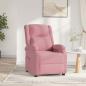 Preview: ARDEBO.de - Relaxsessel Elektrisch Rosa Samt