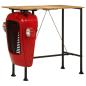 Preview: ARDEBO.de - Bartisch Traktor Rot und Braun 55x120x107 cm Massivholz Mango