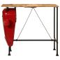 Preview: Bartisch Traktor Rot und Braun 55x120x107 cm Massivholz Mango