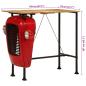Preview: Bartisch Traktor Rot und Braun 55x120x107 cm Massivholz Mango
