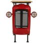 Preview: Bartisch Traktor Rot und Braun 55x120x107 cm Massivholz Mango