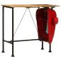 Preview: Bartisch Traktor Rot und Braun 55x120x107 cm Massivholz Mango