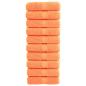 Preview: ARDEBO.de - Premium-Gästetücher SOLUND 10 Stk. Orange 30x50 cm 600 g/m²