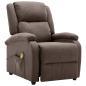 Preview: Massagesessel Elektrisch Taupe Stoff